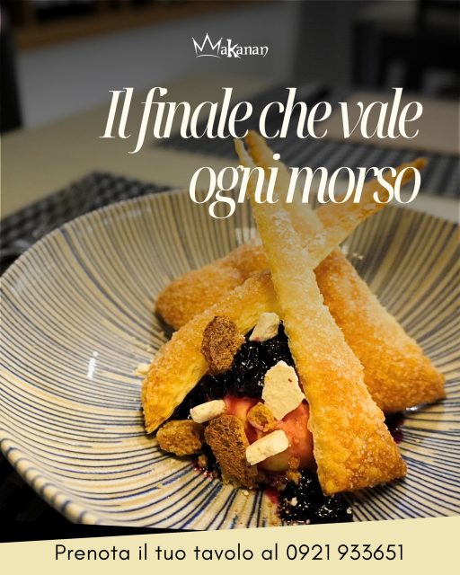 ✨ Il finale che vale ogni morso 🍓

Lasciati conquistare da un dessert che trasforma ogni fine pasto in un momento speciale: sfoglia croccante e dorata, frutta fresca, coulis ai frutti di bosco e golosi crumble per un equilibrio perfetto di consistenze e sapori ❤️

Concediti il piacere di chiudere la cena con una dolce coccola da ricordare

📞 Prenota il tuo tavolo 0921 933651

#Makanan #Dessert #DolceTentazione #CampofelicediRoccella